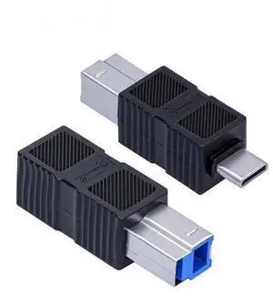 2 Pack USB 3.0 Type-B Male to Type-C Male & Female Adapter, 5Gbps Converter Cord for Hard Drive, SSD & Camera 2 Pack USB 3.0 Type-B Male to Type-C Male & Female Adapter, 5Gbps Converter Cord for Hard Drive, SSD & Camera