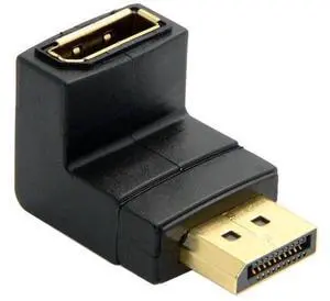 90 Degree Down Angled DisplayPort Male to Female Extension Adapter, Low Profile DP Right Angle Extender Supports 4K@60Hz for PC GPU Monitor Laptop 90 Degree Down Angled DisplayPort Male to Female Extension Adapter, Low Profile DP Right Angle Extender Supports 4K@60Hz for PC GPU Monitor Laptop