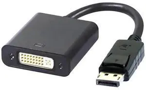 Gold-Plated DisplayPort Male to DVI Female Adapter, DP to DVI Video Converter for PC, Laptop, Monitor & Projector Gold-Plated DisplayPort Male to DVI Female Adapter, DP to DVI Video Converter for PC, Laptop, Monitor & Projector