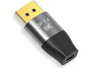 Bi-Directional Mini DP to DP 1.4 Adapter, DisplayPort Male to Mini DisplayPort Female Converter Supports 8K@60Hz 4K@144Hz 2K@240Hz HDR G-Sync FreeSync for MacBook Surface Gaming Monitor Bi-Directional Mini DP to DP 1.4 Adapter, DisplayPort Male to Mini DisplayPort Female Converter Supports 8K@60Hz 4K@144Hz 2K@240Hz HDR G-Sync FreeSync for MacBook Surface Gaming Monitor