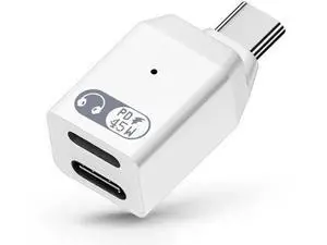 USB C Splitter 2 in 1 Headphone Charging Adapter PD 45W Fast Charging Type C Audio Dongle Compatible with iPhone 15/16 Series, iPad Air Pro, All USB-C Phones Tablets Laptops USB C Splitter 2 in 1 Headphone Charging Adapter PD 45W Fast Charging Type C Audio Dongle Compatible with iPhone 15/16 Series, iPad Air Pro, All USB-C Phones Tablets Laptops