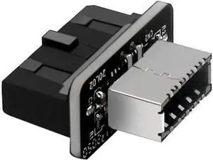 Straight Type USB3.0 19/20Pin Mainboard Header to Key-A Type-E Adapter for Chassis Front Panel USB-C Bracket Straight Type USB3.0 19/20Pin Mainboard Header to Key-A Type-E Adapter for Chassis Front Panel USB-C Bracket