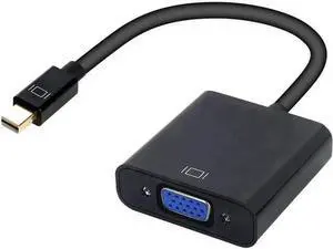 Gold-Plated Mini DisplayPort to VGA Adapter, Thunderbolt Compatible Mini DP Male to VGA Female 1080P Converter Black for ThinkPad Surface Pro PC Laptop Gold-Plated Mini DisplayPort to VGA Adapter, Thunderbolt Compatible Mini DP Male to VGA Female 1080P Converter Black for ThinkPad Surface Pro PC Laptop
