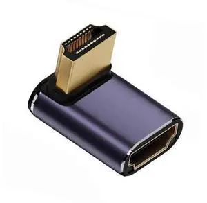 Vertical Up 90° Low Profile HDMI 2.1 Extension Adapter, HDMI Male to Female Connector Supports 8K@60Hz UHD HDTV Vertical Up 90° Low Profile HDMI 2.1 Extension Adapter, HDMI Male to Female Connector Supports 8K@60Hz UHD HDTV