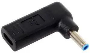 90 Degree Angled USB 3.1 Type C Female to DC 4.5mm x 3.0mm PD Emulator Trigger Adapter, USB-C PD Power Converter for Dell/HP Laptops with 4.5*3.0mm DC Barrel Jack 90 Degree Angled USB 3.1 Type C Female to DC 4.5mm x 3.0mm PD Emulator Trigger Adapter, USB-C PD Power Converter for Dell/HP Laptops with 4.5*3.0mm DC Barrel Jack
