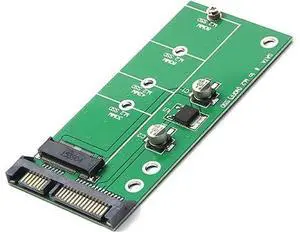 M.2 NGFF SATA to 2.5" SATA Adapter Card, B/B+M Key, 6Gbps SATA III, Fits 2230-2280 SSD M.2 NGFF SATA to 2.5" SATA Adapter Card, B/B+M Key, 6Gbps SATA III, Fits 2230-2280 SSD