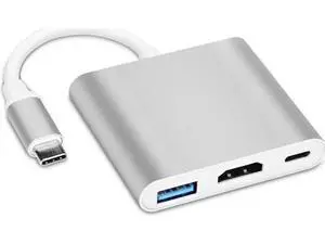 Thunderbolt 3 USB-C Multiport Adapter, USB 3.1 Gen 1 Type-C to 4K HDMI Video Converter with USB 3.0 Hub & PD Fast Charging Port, Large Screen Projection Dock Compatible with MacBook Pro & MacBook Air Thunderbolt 3 USB-C Multiport Adapter, USB 3.1 Gen 1 Type-C to 4K HDMI Video Converter with USB 3.0 Hub & PD Fast Charging Port, Large Screen Projection Dock Compatible with MacBook Pro & MacBook Air