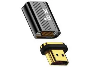 Magnetic HDMI 2.1 Gender Changer Male to Female Adapter with Full 19Pin Contacts, Supports 8K Video Transmission for Laptops, HDTVs & Monitors Magnetic HDMI 2.1 Gender Changer Male to Female Adapter with Full 19Pin Contacts, Supports 8K Video Transmission for Laptops, HDTVs & Monitors