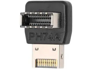 PH74A USB 3.1 Type-E 90 Degree Adapter, Vertical USB-C Header Converter for Motherboard Front Panel PH74A USB 3.1 Type-E 90 Degree Adapter, Vertical USB-C Header Converter for Motherboard Front Panel