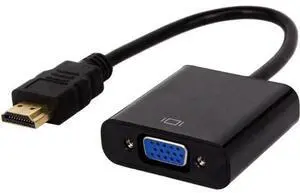 HDMI to VGA 1080P Converter Adapter, 1920×1080 Full HD Black Connector for Monitor Laptop HDMI to VGA 1080P Converter Adapter, 1920×1080 Full HD Black Connector for Monitor Laptop