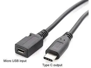 USB C Male to Micro USB Female Converter Cable, Type-C to Micro USB Adapter Cord for Fast Charging & Data Sync, Compatible with MacBook Pro, Android Micro USB Devices USB C Male to Micro USB Female Converter Cable, Type-C to Micro USB Adapter Cord for Fast Charging & Data Sync, Compatible with MacBook Pro, Android Micro USB Devices