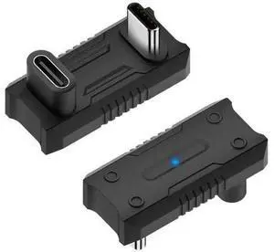 180 Degree U-Shaped USB C Male to USB C Female Adapter, 20Gbps 8K@60Hz PD Type-C Elbow Extender Connector Compatible with ASUS ROG Ally, Steam Deck, Switch, Laptop, Tablet, Phone 180 Degree U-Shaped USB C Male to USB C Female Adapter, 20Gbps 8K@60Hz PD Type-C Elbow Extender Connector Compatible with ASUS ROG Ally, Steam Deck, Switch, Laptop, Tablet, Phone