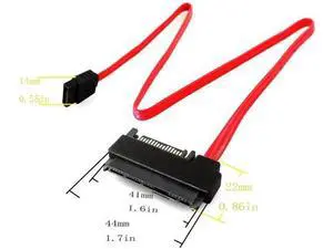 SFF-8482 to SATA Cable with 15Pin Power Port, SAS Hard Drive to Motherboard SATA Adapter Wire SFF-8482 to SATA Cable with 15Pin Power Port, SAS Hard Drive to Motherboard SATA Adapter Wire