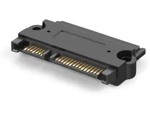 22 Pin (7+15) SATA Male to Female Extension Adapter, Slim SATA Extender Converter for 2.5 Inch HDD SSD, Black 22 Pin (7+15) SATA Male to Female Extension Adapter, Slim SATA Extender Converter for 2.5 Inch HDD SSD, Black
