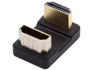 180° Up Angled HDMI Male to Female Extension Adapter, Supports 4K@60Hz 180° Up Angled HDMI Male to Female Extension Adapter, Supports 4K@60Hz