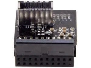 19/20Pin Motherboard Header to USB 3.1 Type-E Front Panel Adapter with Built-in Signal Chip, Internal USB-C Front Panel Convertor for DIY PC Gaming Cases, ASUS, MSI, Gigabyte, Dell, HP, Lenovo Motherb 19/20Pin Motherboard Header to USB 3.1 Type-E Front Panel Adapter with Built-in Signal Chip, Internal USB-C Front Panel Convertor for DIY PC Gaming Cases, ASUS, MSI, Gigabyte, Dell, HP, Lenovo Motherb