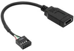 0.15M Short USB 2.0 9Pin/10Pin Motherboard Header Male to Key-A Type-E Front Panel Socket Extension Cable, Internal Mainboard to Chassis USB-C Port Converter Cord 0.15M Short USB 2.0 9Pin/10Pin Motherboard Header Male to Key-A Type-E Front Panel Socket Extension Cable, Internal Mainboard to Chassis USB-C Port Converter Cord