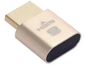 Gold HDMI Dummy Plug Virtual Display Emulator, 4K@60Hz HDMI 1.4 EDID DDC Headless Ghost Monitor Adapter for Mining Remote PC Gold HDMI Dummy Plug Virtual Display Emulator, 4K@60Hz HDMI 1.4 EDID DDC Headless Ghost Monitor Adapter for Mining Remote PC