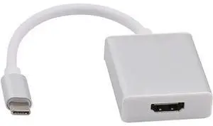 USB C to HDMI Adapter, USB 3.1 Type-C (USB-C) to HDMI 4K@30Hz Converter, Thunderbolt 3 & DP Alt Mode Compatible, Aluminum Case for 2017 MacBook Pro, Samsung Galaxy S8 Silver USB C to HDMI Adapter, USB 3.1 Type-C (USB-C) to HDMI 4K@30Hz Converter, Thunderbolt 3 & DP Alt Mode Compatible, Aluminum Case for 2017 MacBook Pro, Samsung Galaxy S8 Silver