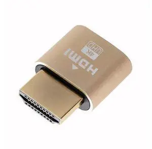 1PCS 4K HDMI Dummy Plug EDID Emulator, Headless Virtual Display Adapter Supports 4K 60Hz 1440P for Windows Mac Linux 1PCS 4K HDMI Dummy Plug EDID Emulator, Headless Virtual Display Adapter Supports 4K 60Hz 1440P for Windows Mac Linux