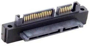 90 Degree Up Angled SATA 22Pin 7+15 Male to Female Extension Adapter 90 Degree Up Angled SATA 22Pin 7+15 Male to Female Extension Adapter
