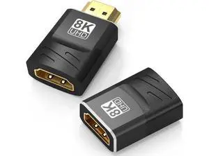 2 Pack HDMI 2.1 Female to Female Coupler Adapter, 8K@60Hz 4K@120Hz HDR eARC HDMI Extension Connector for HDTV PC Laptop Monitor PS5 2 Pack HDMI 2.1 Female to Female Coupler Adapter, 8K@60Hz 4K@120Hz HDR eARC HDMI Extension Connector for HDTV PC Laptop Monitor PS5