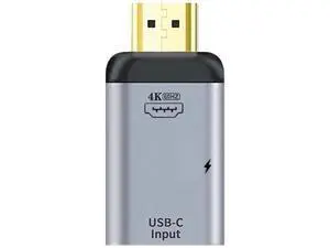 USB-C Female to HDMI Adapter with PD Charging, 4K@60Hz Video Converter for Phone and Laptop USB-C Female to HDMI Adapter with PD Charging, 4K@60Hz Video Converter for Phone and Laptop