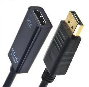 DisplayPort Male to HDMI 1.4 Female Adapter, DP to HDMI Converter Supports 4K 2K 30Hz Ultra HD for Monitor Display DisplayPort Male to HDMI 1.4 Female Adapter, DP to HDMI Converter Supports 4K 2K 30Hz Ultra HD for Monitor Display