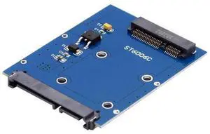 Mini PCI-E mSATA SSD to SATA 3.0 22Pin 2.5 Inch HDD PCBA Adapter Converter Card for Laptop & Desktop Storage Upgrade Mini PCI-E mSATA SSD to SATA 3.0 22Pin 2.5 Inch HDD PCBA Adapter Converter Card for Laptop & Desktop Storage Upgrade