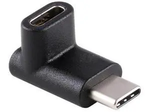 Up & Down 90 Degree Reversible USB 3.1 Type-C Male to Female Adapter, Low Profile Elbow Extension Connector Supports Charging Data Video for Laptops & Phones Up & Down 90 Degree Reversible USB 3.1 Type-C Male to Female Adapter, Low Profile Elbow Extension Connector Supports Charging Data Video for Laptops & Phones