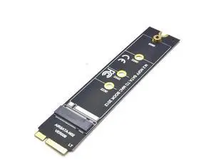 M.2 NGFF SATA SSD Adapter Card, For 2012 MacBook Air A1465 A1466, Riser Card Only (SSD Not Included) M.2 NGFF SATA SSD Adapter Card, For 2012 MacBook Air A1465 A1466, Riser Card Only (SSD Not Included)
