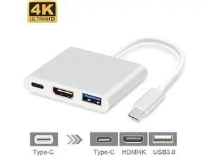 USB-C Multiport Adapter with DP Alt Mode, USB Type-C to 4K HDMI + USB 3.0 + USB-C PD 20V 5A Charging Port Converter, Compatible with MacBook, Chromebook, Galaxy S8/S9, Yoga 900, XPS 13 USB-C Multiport Adapter with DP Alt Mode, USB Type-C to 4K HDMI + USB 3.0 + USB-C PD 20V 5A Charging Port Converter, Compatible with MacBook, Chromebook, Galaxy S8/S9, Yoga 900, XPS 13