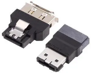 2PCS 7Pin SATA to eSATA Adapter, Male to Female Extender Converter for SSD & Hard Drive 2PCS 7Pin SATA to eSATA Adapter, Male to Female Extender Converter for SSD & Hard Drive