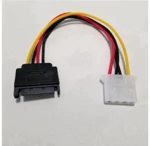 10cm SATA 15Pin to 4Pin IDE Molex Power Adapter Cable 10cm SATA 15Pin to 4Pin IDE Molex Power Adapter Cable