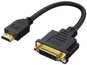 0.5FT Bi-Directional HDMI Male to DVI-I 24+5 Female Short Cable, 1080P Full HD HDMI DVI Converter Cord Compatible with PC, PS5, Xbox, Switch, TV Box & Blu-Ray Player 0.5FT Bi-Directional HDMI Male to DVI-I 24+5 Female Short Cable, 1080P Full HD HDMI DVI Converter Cord Compatible with PC, PS5, Xbox, Switch, TV Box & Blu-Ray Player