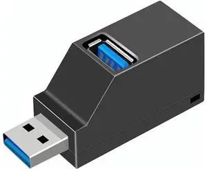 3-Port USB 3.0 OTG Hub Splitter, High Speed Data & Charging Extension Adapter, Portable Mini Multi-Port Dock for MacBook, Laptops, Desktop PC 3-Port USB 3.0 OTG Hub Splitter, High Speed Data & Charging Extension Adapter, Portable Mini Multi-Port Dock for MacBook, Laptops, Desktop PC
