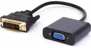 25CM Active Dual Link DVI-D 24+1 Male to VGA Female DAC Converter Cable, Digital to Analog Video Adapter Support 1080P 25CM Active Dual Link DVI-D 24+1 Male to VGA Female DAC Converter Cable, Digital to Analog Video Adapter Support 1080P