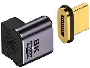 Magnetic HDMI 2.1 90 Degree Down Angle Male to Female Adapter, 48Gbps High Speed 8K@60Hz 4K@120Hz Gold-Plated HDMI Gender Changer for Gaming Monitor HDTV PC Magnetic HDMI 2.1 90 Degree Down Angle Male to Female Adapter, 48Gbps High Speed 8K@60Hz 4K@120Hz Gold-Plated HDMI Gender Changer for Gaming Monitor HDTV PC