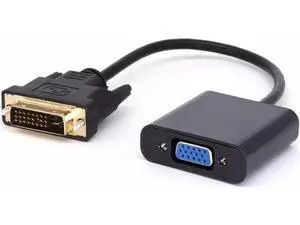 25CM Active Dual Link DVI-D 24+1 Male to VGA Female Video Adapter Cable with DAC Chip, Digital to Analog Signal Converter, Max 1920x1080 Resolution 25CM Active Dual Link DVI-D 24+1 Male to VGA Female Video Adapter Cable with DAC Chip, Digital to Analog Signal Converter, Max 1920x1080 Resolution