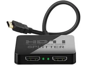 1 in 2 Out 4K HDMI Splitter, Mirror Only Dual Monitor Hub with Sync Audio for PC, Laptop, MacBook, GPU, TV 1 in 2 Out 4K HDMI Splitter, Mirror Only Dual Monitor Hub with Sync Audio for PC, Laptop, MacBook, GPU, TV