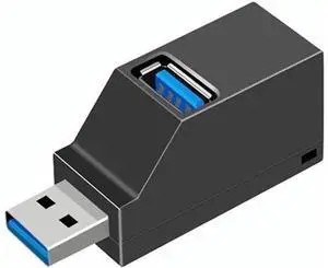 Mini USB 3.0 Hub 3-Port Splitter Extender, High Speed USB 2.0+3.0 Multiport Adapter Portable USB Expander for MacBook, Dell, HP, Lenovo, Windows Laptops, Desktop PC, U Disk, External HDD, Keyboard Mou Mini USB 3.0 Hub 3-Port Splitter Extender, High Speed USB 2.0+3.0 Multiport Adapter Portable USB Expander for MacBook, Dell, HP, Lenovo, Windows Laptops, Desktop PC, U Disk, External HDD, Keyboard Mou