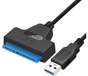 USB 3.0 to 2.5 Inch SATA Adapter Cable, Portable SATA to USB Hard Drive Reader for 2.5 HDD SSD Data Transfer USB 3.0 to 2.5 Inch SATA Adapter Cable, Portable SATA to USB Hard Drive Reader for 2.5 HDD SSD Data Transfer