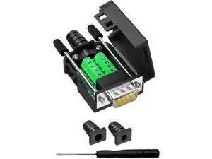 DB9 Male RS232 Breakout Board Solderless Screw Terminal Module with Housing & Long Mounting Bolts, 9Pin D-SUB Serial Adapter DB9 Male RS232 Breakout Board Solderless Screw Terminal Module with Housing & Long Mounting Bolts, 9Pin D-SUB Serial Adapter