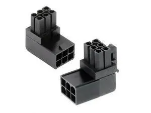 2 Pack 90° Up/Down Angled ATX 6Pin Male to Female GPU Power Adapter Connector 2 Pack 90° Up/Down Angled ATX 6Pin Male to Female GPU Power Adapter Connector