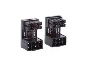 2 Pack 360° Rotatable Up/Down Angled ATX 8Pin Male to Female 12V GPU Power Adapter Connector 2 Pack 360° Rotatable Up/Down Angled ATX 8Pin Male to Female 12V GPU Power Adapter Connector