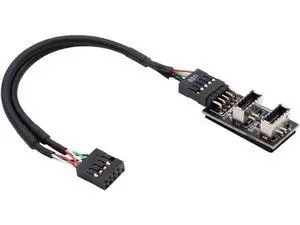 Motherboard USB 2.0 9Pin Header to Dual USB 3.2 Type-E Key-A Front Panel Splitter Cable, 6 Inch Internal Extension Adapter, 9Pin Header to 2 USB 3.2 Type-E Motherboard Connectors Motherboard USB 2.0 9Pin Header to Dual USB 3.2 Type-E Key-A Front Panel Splitter Cable, 6 Inch Internal Extension Adapter, 9Pin Header to 2 USB 3.2 Type-E Motherboard Connectors