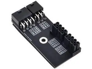 180 Degree Angled Dual ATX 8Pin Female to 6+8Pin Male GPU Power Adapter, Reverse Bend Power Connector for NVIDIA RTX 3080 3090 Graphics Cards 180 Degree Angled Dual ATX 8Pin Female to 6+8Pin Male GPU Power Adapter, Reverse Bend Power Connector for NVIDIA RTX 3080 3090 Graphics Cards