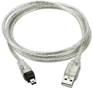 USB 2.0 A Male to IEEE1394 4Pin Male iLink Firewire Adapter Cable, Mini DV Cord for SONY DCR-TRV75E & Legacy Camcorder Video Capture USB 2.0 A Male to IEEE1394 4Pin Male iLink Firewire Adapter Cable, Mini DV Cord for SONY DCR-TRV75E & Legacy Camcorder Video Capture