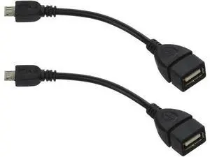 2 Pack Black USB 2.0 Micro USB OTG Adapter, Micro Male to USB Female OTG Cable for Samsung, LG and Android Phones 2 Pack Black USB 2.0 Micro USB OTG Adapter, Micro Male to USB Female OTG Cable for Samsung, LG and Android Phones