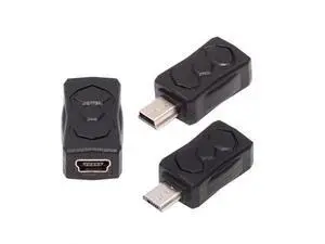 3 Pack Micro USB 2.0 to Mini USB 5Pin Adapter, Male to Female Converter Connector for Data Sync & Charging Extension 3 Pack Micro USB 2.0 to Mini USB 5Pin Adapter, Male to Female Converter Connector for Data Sync & Charging Extension
